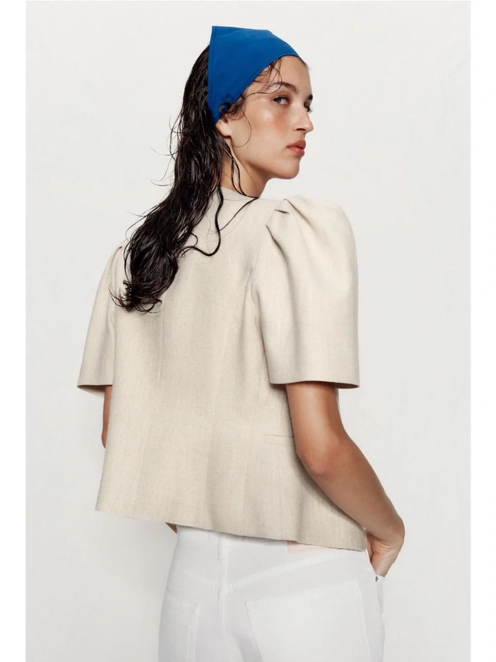 Zara Puff-Sleeve Blazer